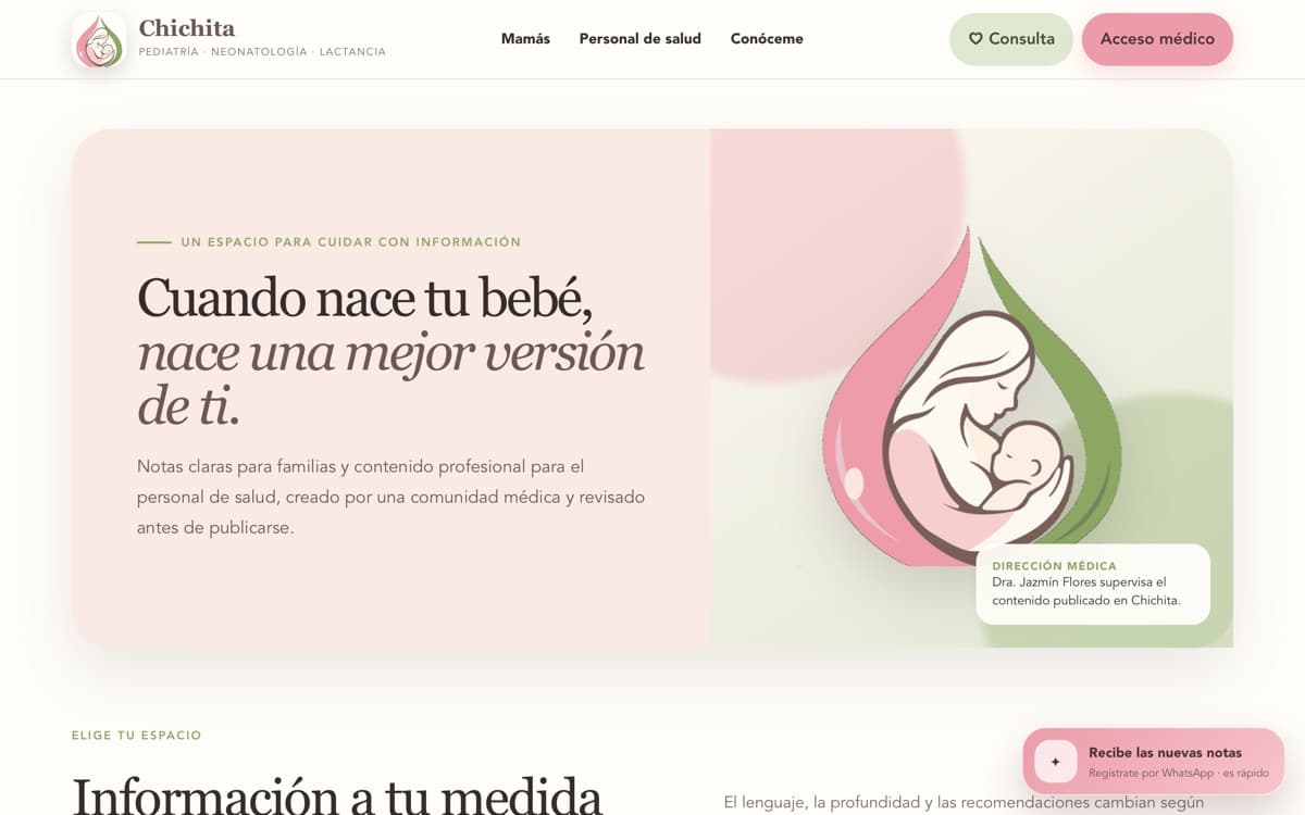 Sitio web de Chichita