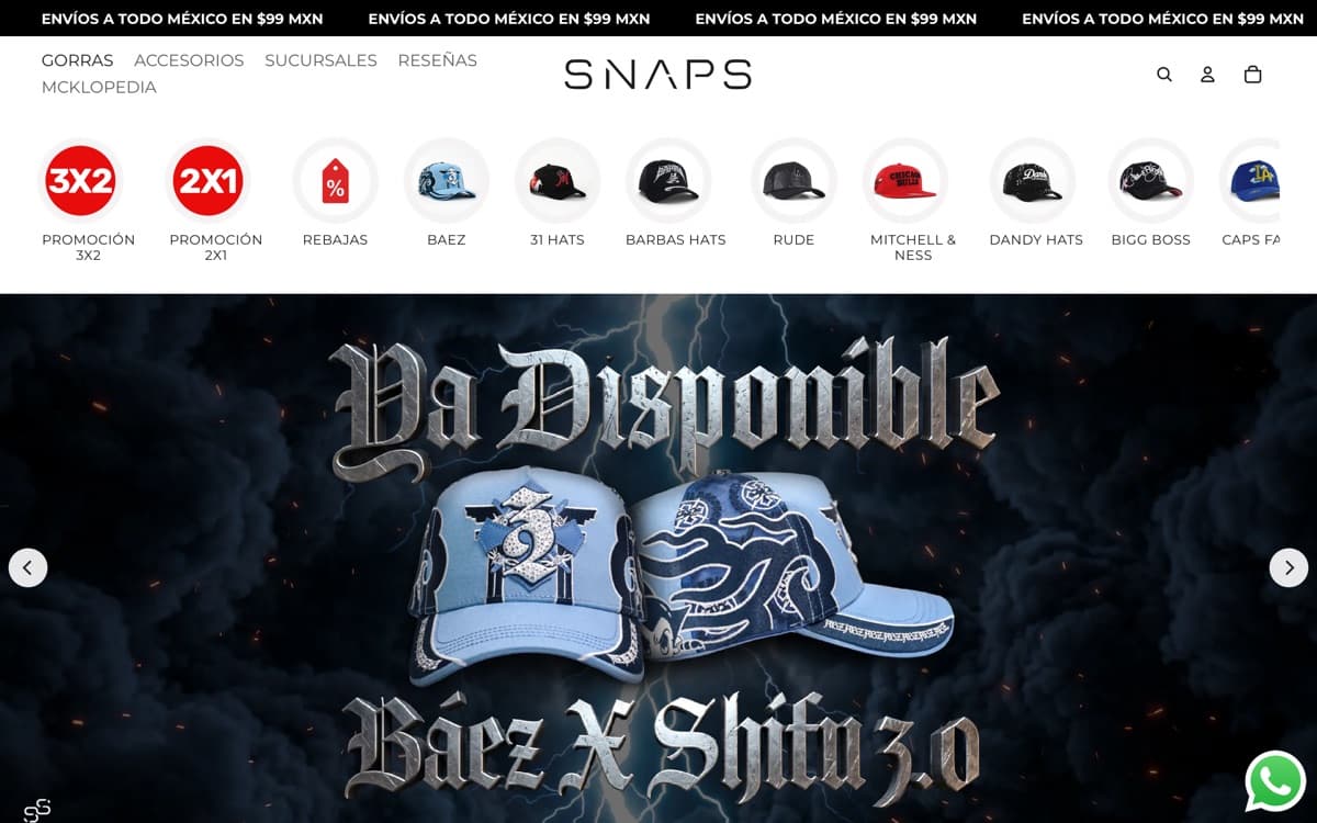 Sitio web de Snaps